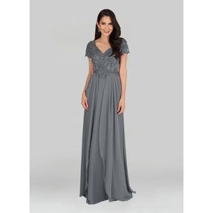 Mother of the bride dress NWT dolphin grey